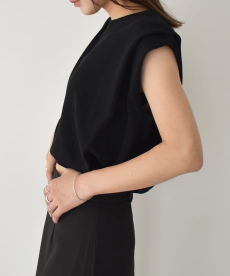 Shoulder Tuck Knit Tops t1911-426
