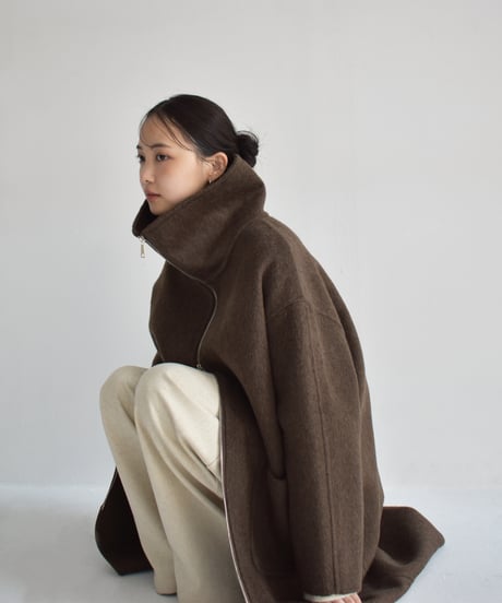 Doublezip Wool Long Coat c1911-54