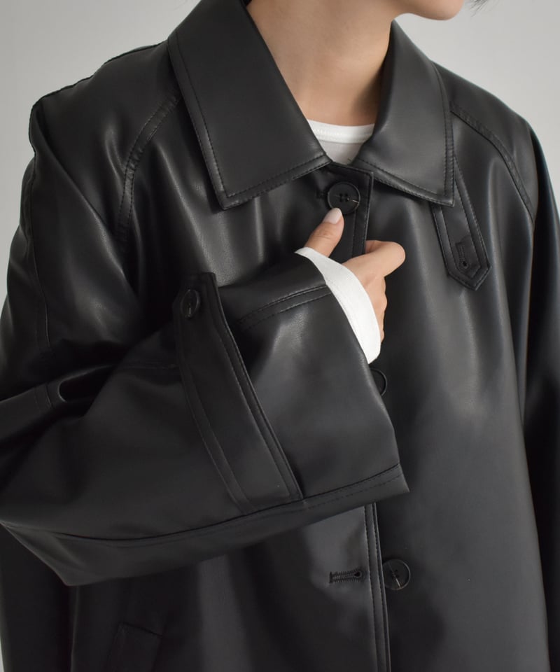 Cizatto フェイクレザージャケット ゆ*ん様 cizatto フェイクレザージャケット - メルカリ