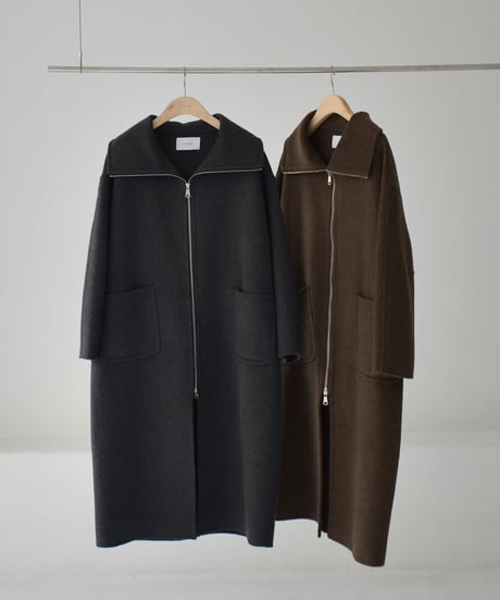 Doublezip Wool Long Coat c1911-54