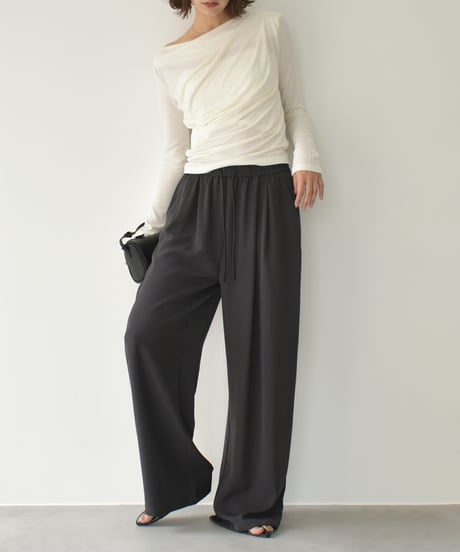 Relax Wide Pants（Dark gray）bo2000-169