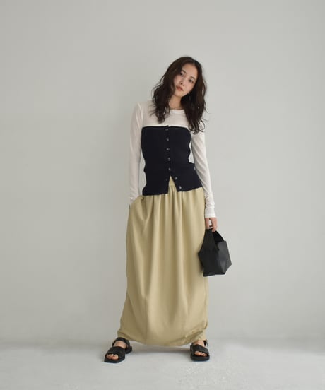Rib Knit Baretop t1911-375