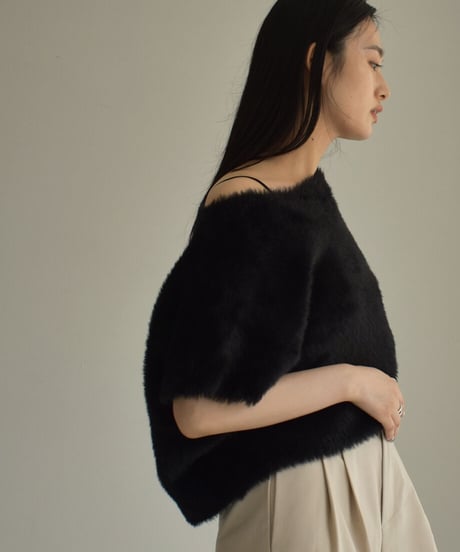 Shaggy Cropped Tops t1911-217