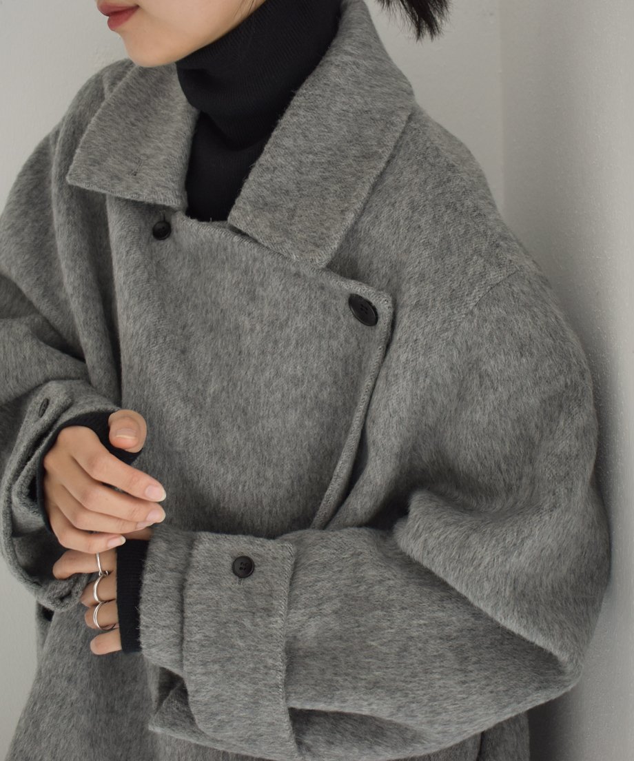 Soutien Collar Shaggy​ Long​ Coat | cizatto