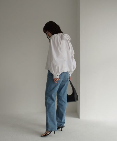 Bowtie Neck Volume Blouse t1911-180