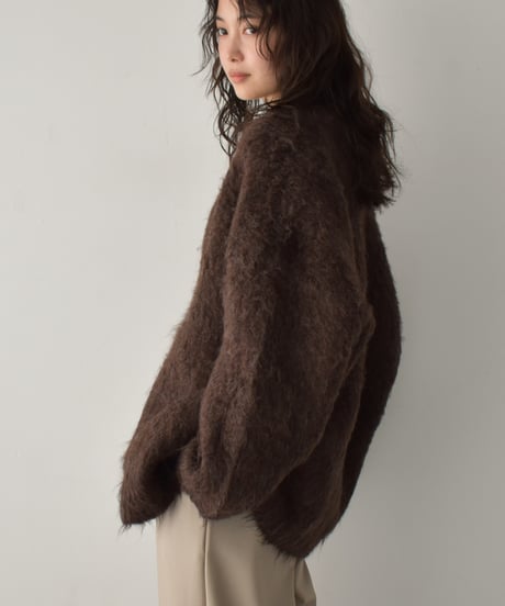 Shaggy Loose Knit Cardigan t1911-473