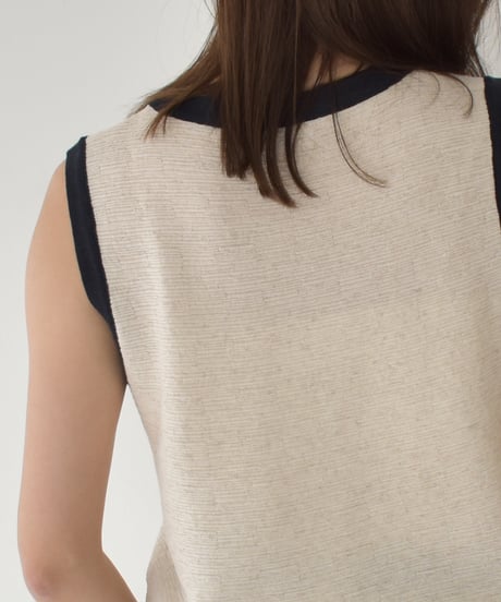 Bicolor Slub Knit Tank t1911-408