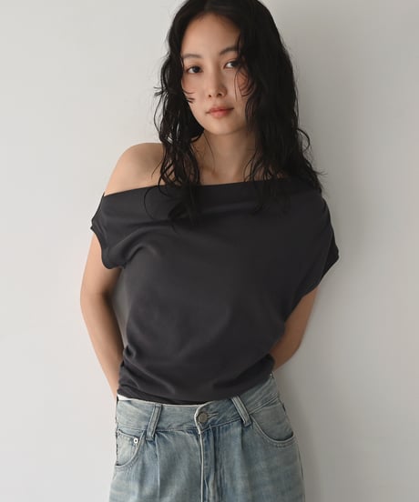 Asymmetry Gather Tops t1911-537