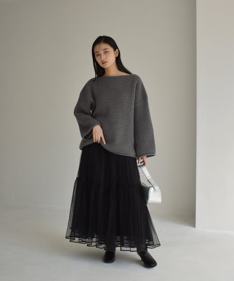 Boat Neck Lowgauge Knit t1911-219
