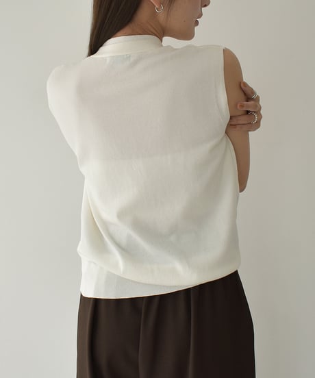 2way Silhouette Knit Vest t1911-417