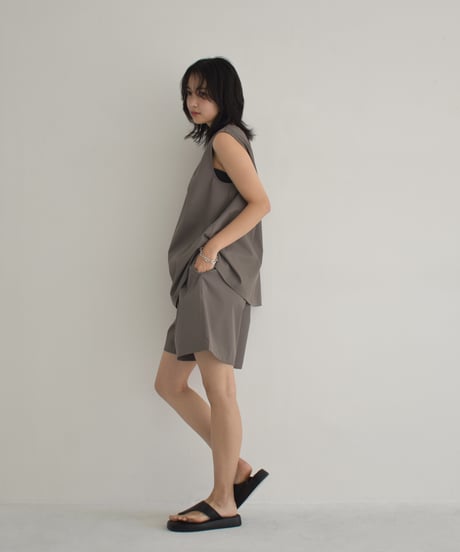 【STUDIO ENUL】Flare Sleeveless Top 200002