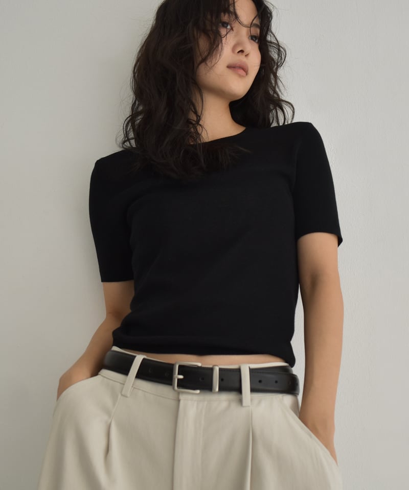 Halfsleeve Knit Tops t1911-464 | cizatto