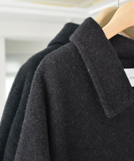 Dolman Sleeve Wool Coat（Charcoal） c1911-64