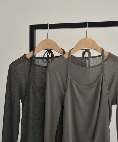 Sheer Layered Long Sleeve t1911-447