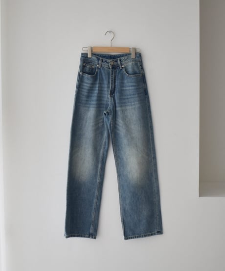 Slit Pocket Straight Denim bo2000-197