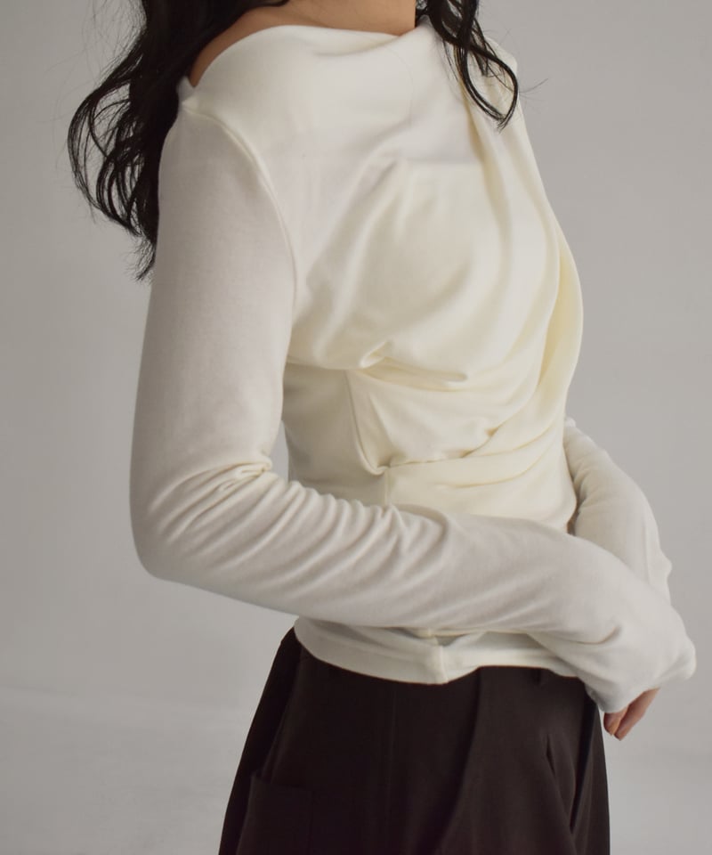 Drape Oneshoulder Cutsew t1911-315 | cizatto