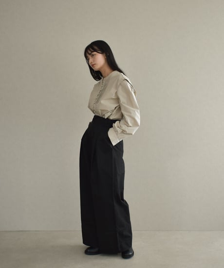 Tuck Wide Pants