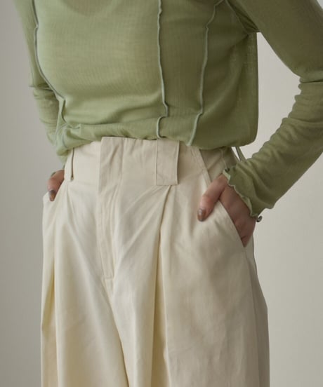 Tuck Wide Pants