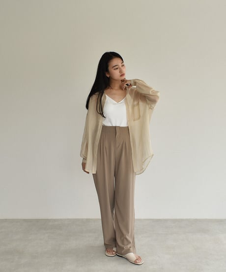 Sheer Palecolor Shirt t1911-74