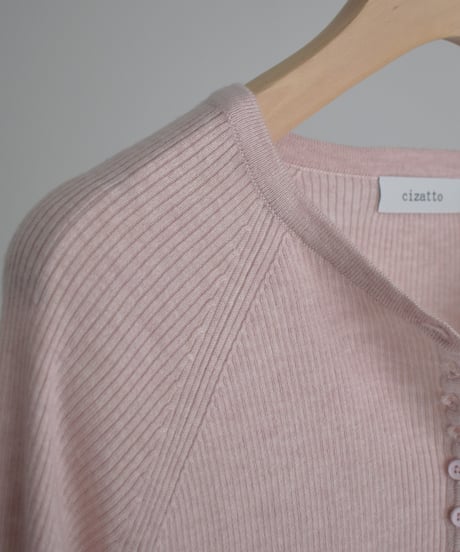 Henry Neck Knit Tops t1911-514