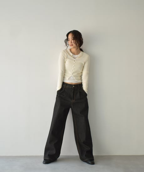 High Waist Tuck Wide Denim bo2000-180