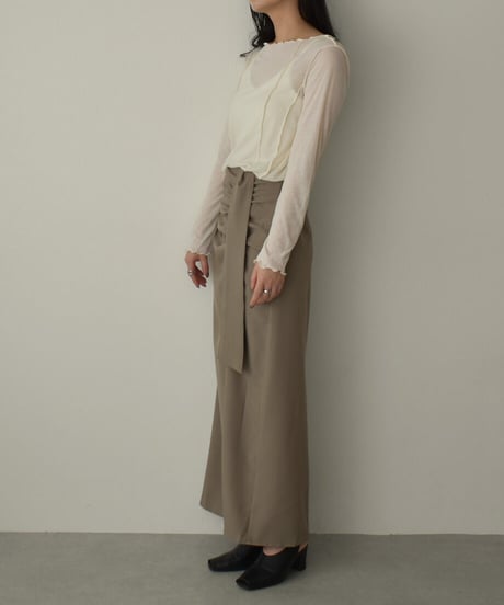 Gather Ribbon Skirt bo2000-59