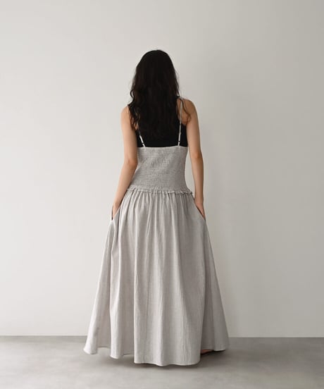 Check Flare Cami Onepiece（Greige）op-0202009564