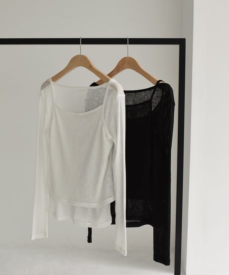 Layered Sheer Tops t1911-215