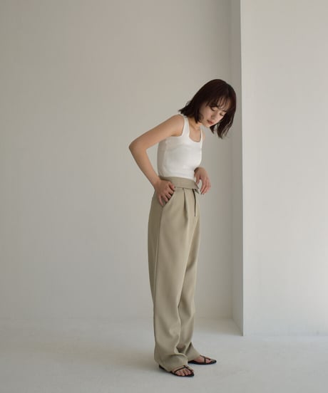 Square Neck Knit Tanktop t1911-193
