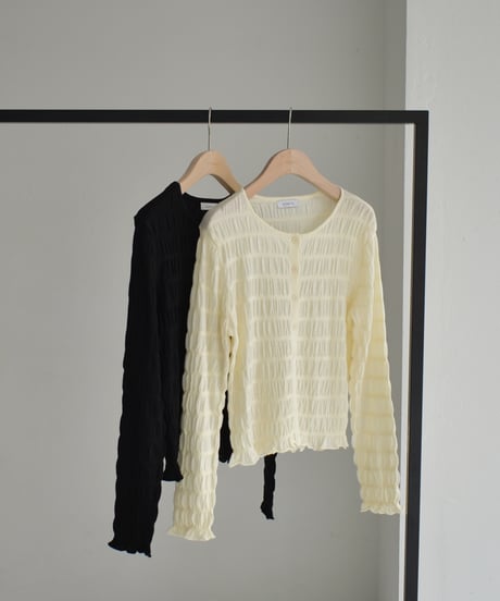 Shirring Knit Cardigan t1911-463