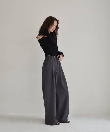 Double Waist Tuck Sweat Pants bo2000-146