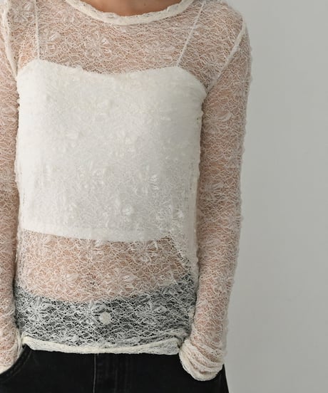 Lace Sheer Tops t1911-501