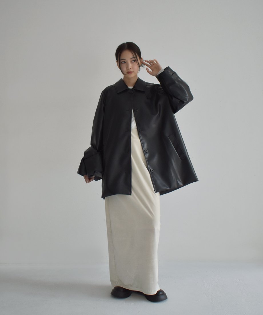 Fake Leather Jacket【cizatto完売品】 ＊週末限定価格＊ Fake Leather Jacket【cizatto完売品】 ＊週末限定価格＊ Fake