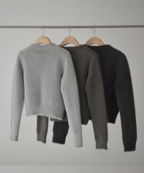 Shaggy Short Knit Cardigan t1911-311
