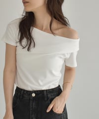 Rib Asymmetry Neck Tops np-t1911-423