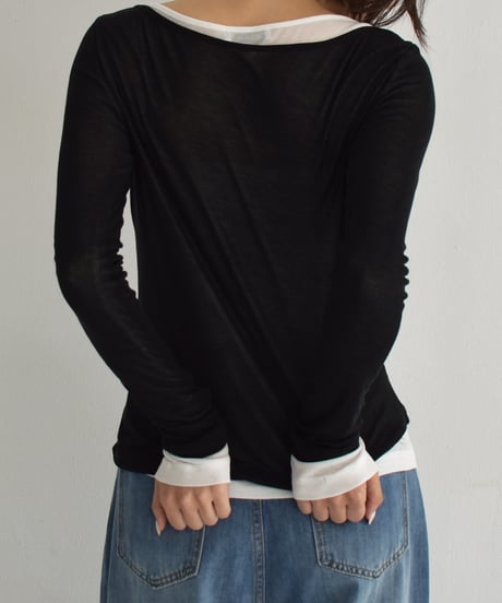 Layered Long Tshirt t1911-458