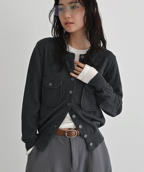 Pocket Knit Cardigan t1911-509