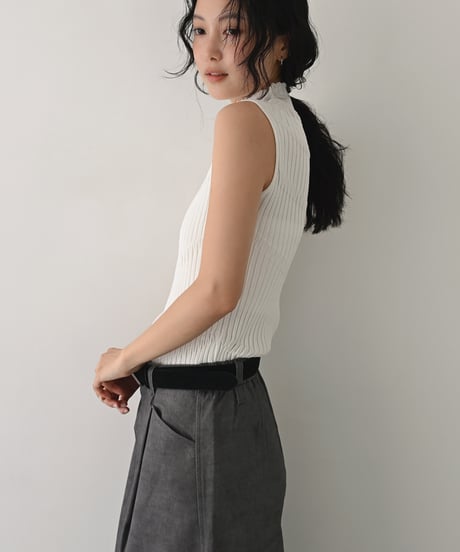 Mellow Pattern Bottleneck Knit t1911-528