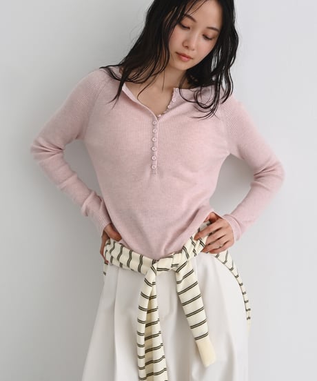 Henry Neck Knit Tops t1911-514