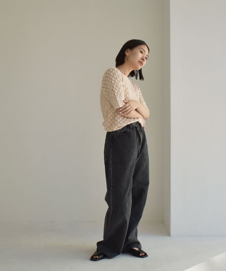 Short Sleeve Knit Tops t1911-216