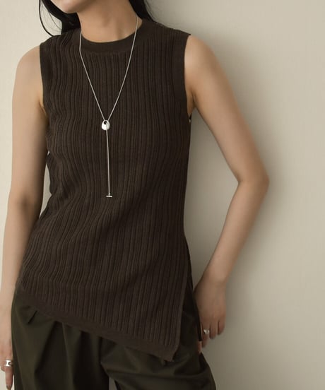 Nosleeve Random Rib Knit t1911-149