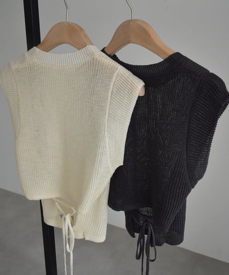 Back Ribbon Mesh Tops t1911-548