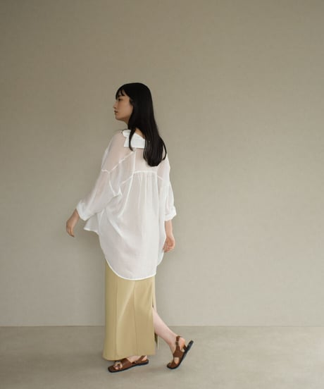 Sheer Palecolor Shirt t1911-74