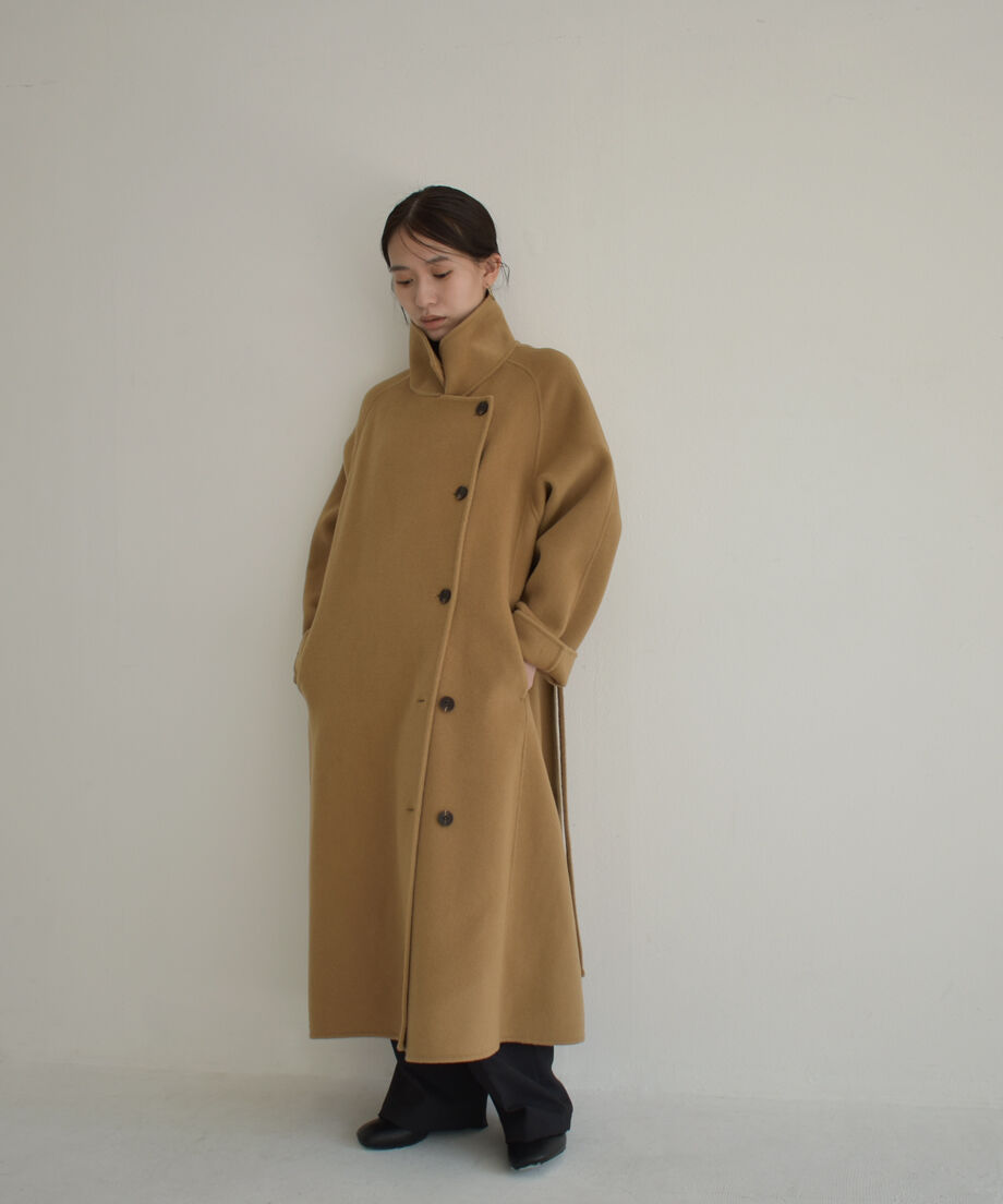 ジャケット・アウター cizatto Stand Collar Midi Wool Coat Stand Collar Midi Wool Coat c1911-61 | cizatto