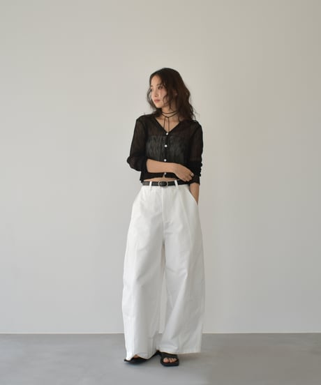 Sheer Rib Knit Cardigan t1911-386