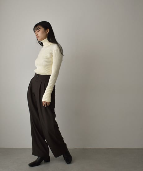Fingerhole Turtle Neck Knit t1911-155