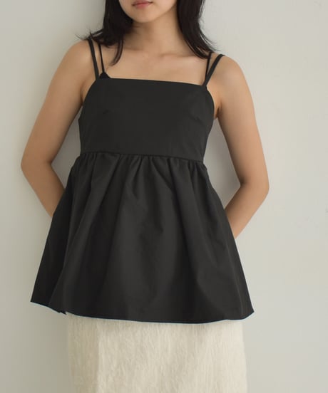 Back Ribbon Peplum Camisole t1911-299