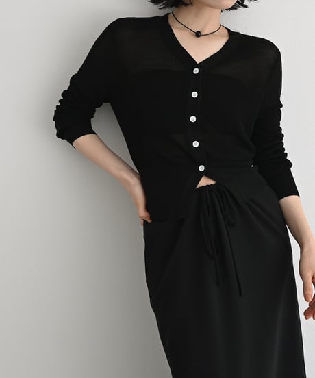 Compact Sheer Kint Cardigan t1911-523