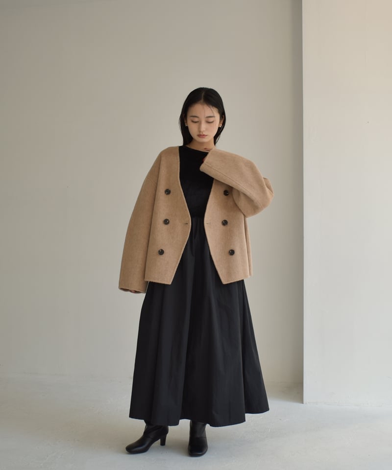 Wool Rever Short Coat t1911-309 | cizatto Wool Rever Short Coat t1911-309 | cizatto