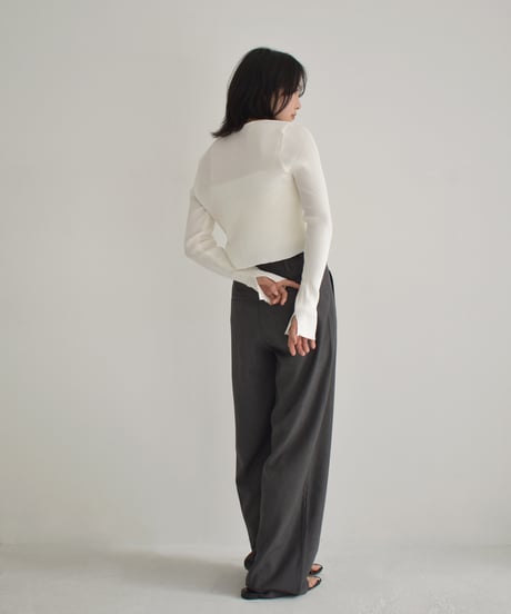 Rib Knit Ribbon Cardigan t1911-269